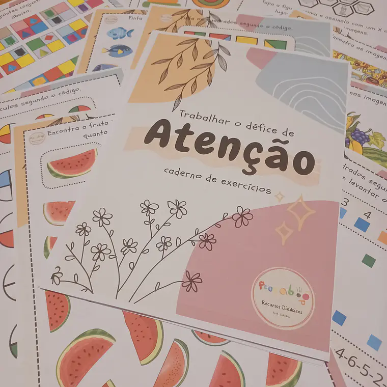 Pack Défice de Atenção / apoio TDAH - PHDA – PDF 4
