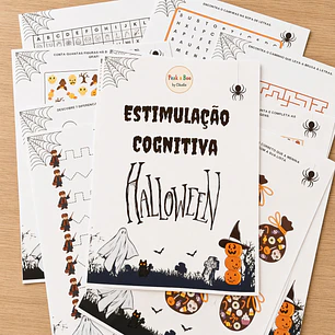 Atividade 403 - Caderno de estimulação cognitiva - Halloween - PDF
