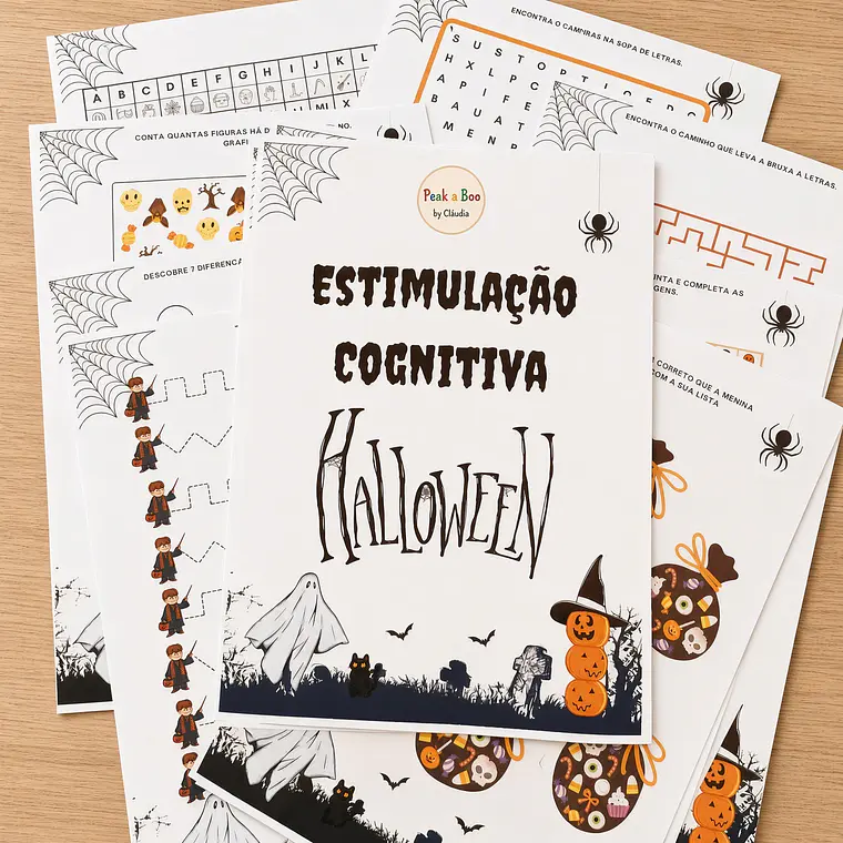 Atividade 403 - Caderno de estimulação cognitiva - Halloween - PDF 1