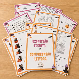Atividade 398 - Compreensão leitora e expressão escrita - Halloween - PDF
