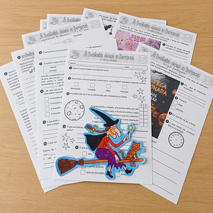 Atividade 694 - À boleia com a bruxa - atividades de interpretação e exploração - 3º ano e 4º ano - PDF