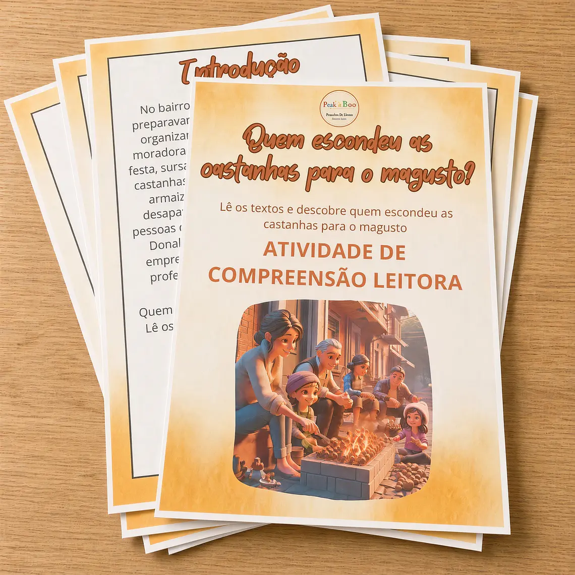 Atividade 547 - Compreensão leitora - Quem escondeu as castanhas do magusto - PDF 1