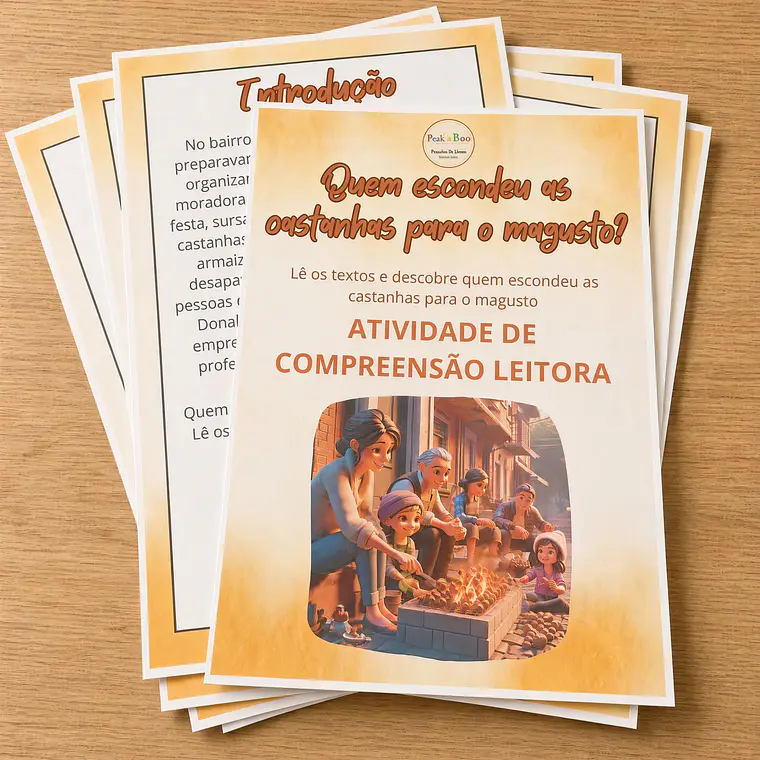 Atividade 547 - Compreensão leitora - Quem escondeu as castanhas do magusto - PDF 1