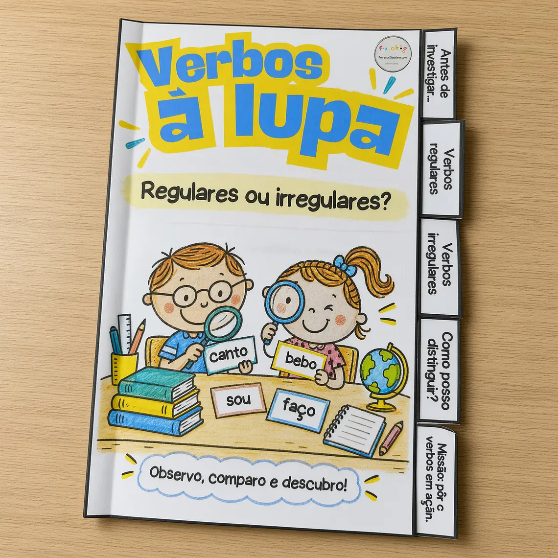 Atividade 830- Verbos regulares e irregulares- PDF 1