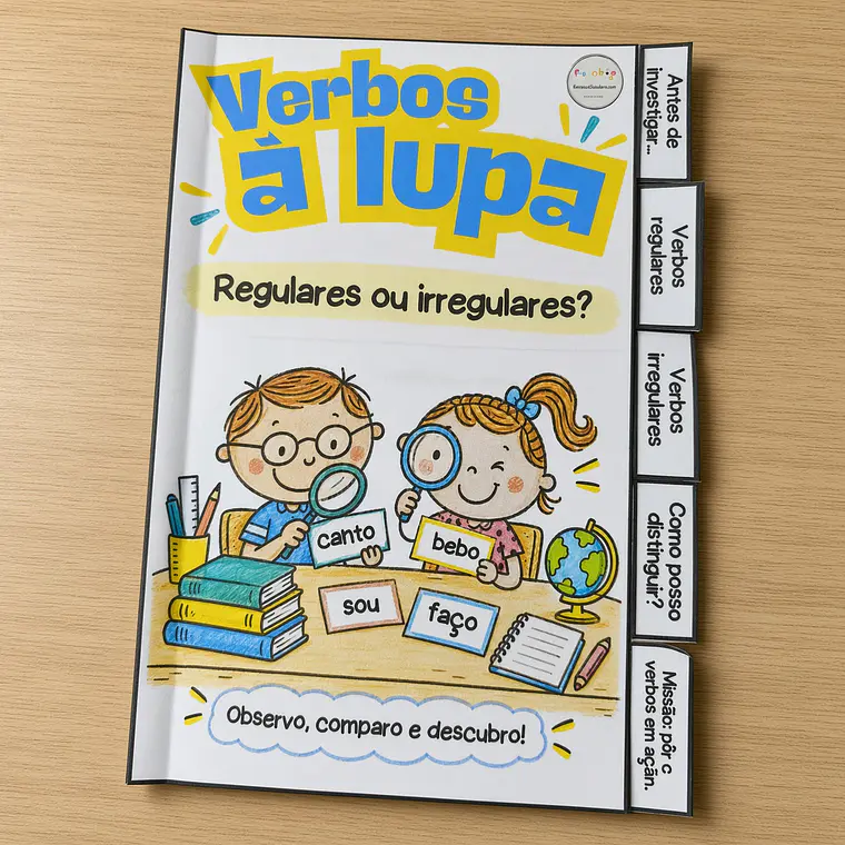 Atividade 830- Verbos regulares e irregulares- PDF 1