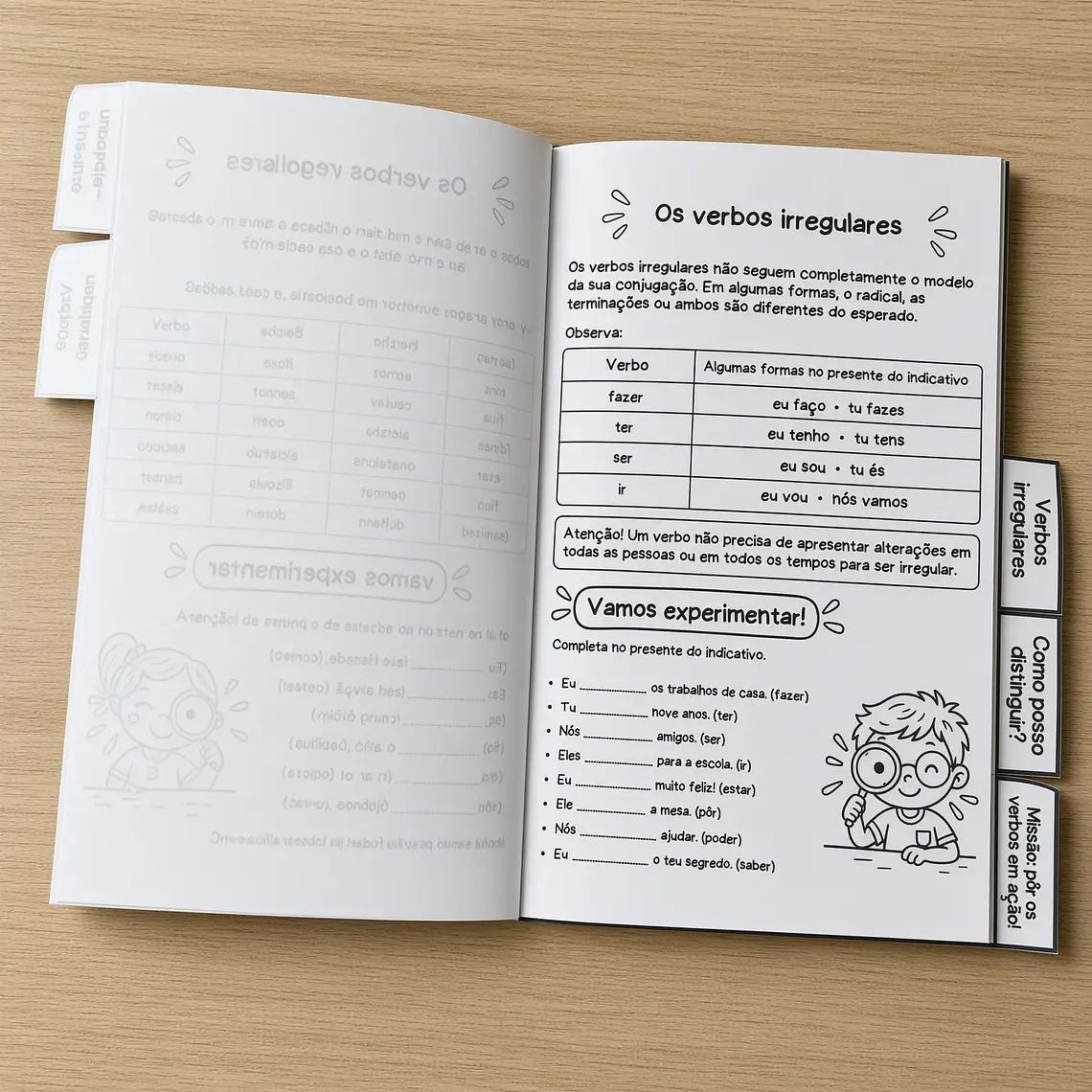Atividade 830- Verbos regulares e irregulares- PDF 2