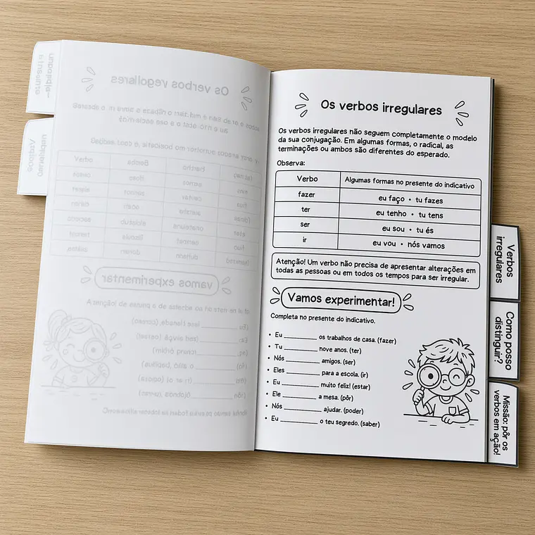 Atividade 830- Verbos regulares e irregulares- PDF 2