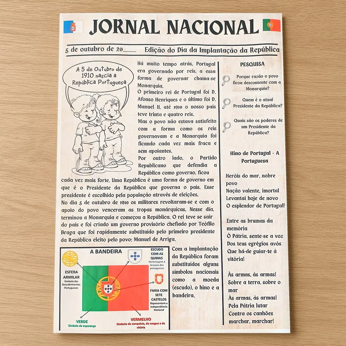 Atividade 535- Jornal Nacional - 5 de outubro 1