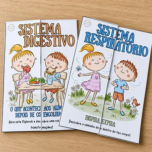 Atividade 824 - Flipbooks e vídeos do sistema digestivo e respiratório