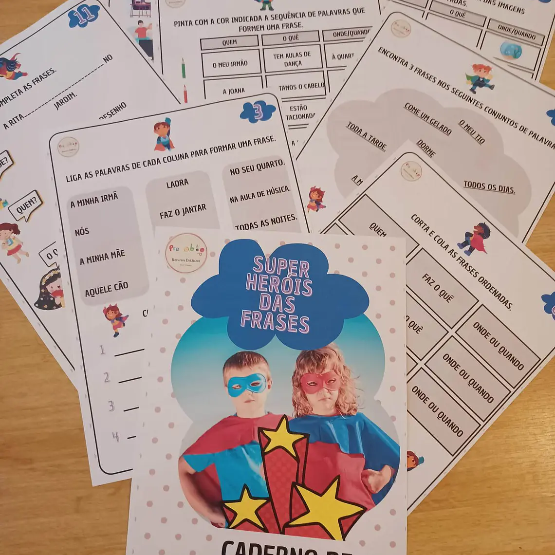 Pack Construir Frases: Quem? O Quê? Onde? – PDF 4