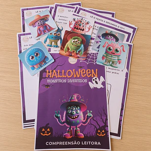 Atividade 542- Compreensão - Monstros de Halloween -  PDF