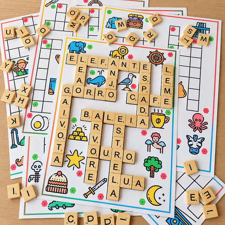 Atividade 083 - Palavras Cruzadas Scrabble - PDF 1