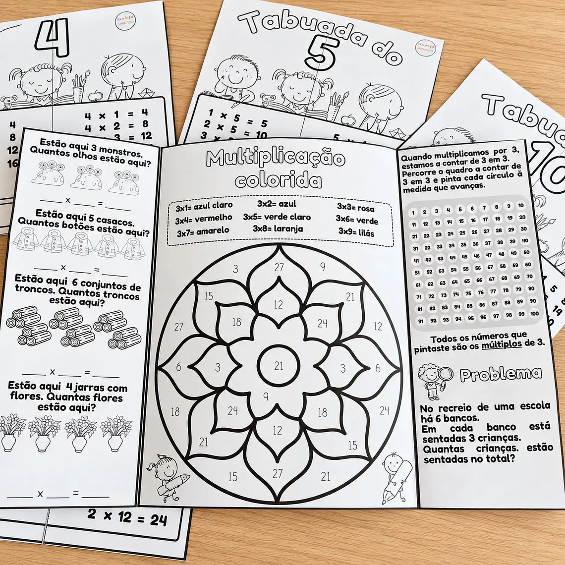 Atividade 733- Flipbook das tabuadas de 2, 3, 4, 5 e 10 - PDF 1