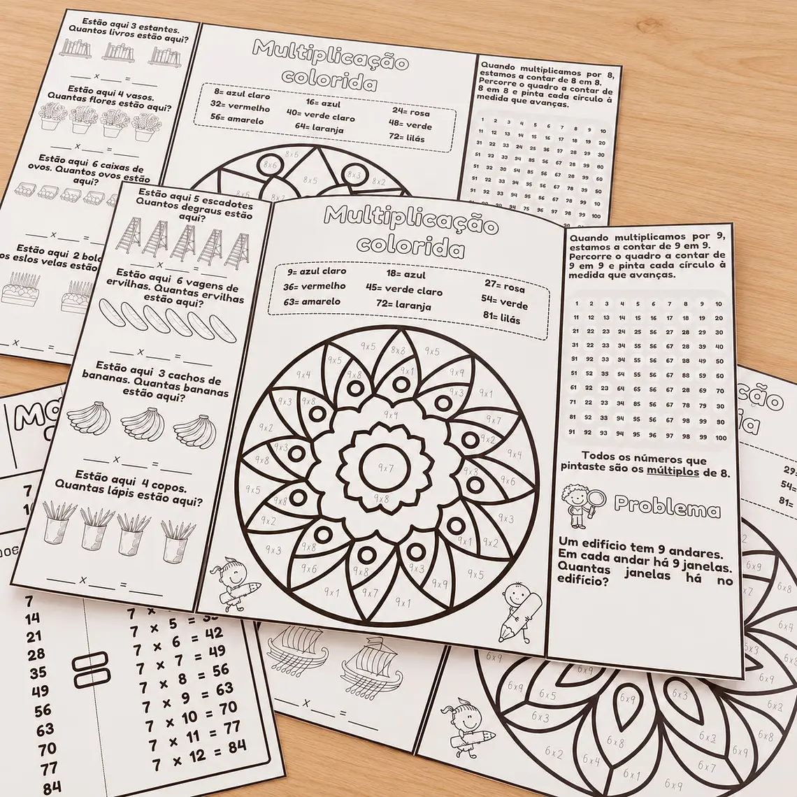 Atividade 732- Flipbook das tabuadas de 6, 7, 8 e 9 - PDF 2