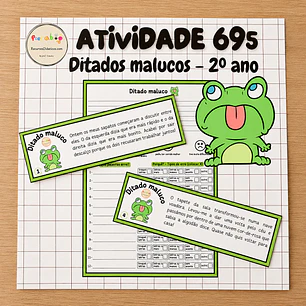 Atividade 695 - Ditados malucos- 2º ano - PDF