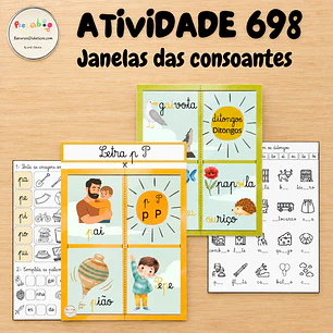 Atividade 698 - Janelas dos ditongos e consoantes- 1ª parte _PDF