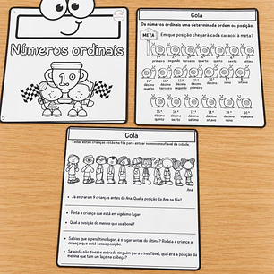 Atividade 689- Flipbooks de números ordinais para 2.º e 3.° ano