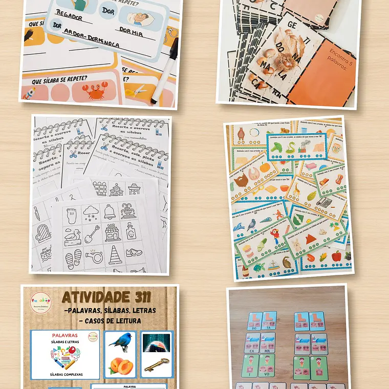 Pack Sílabas Complexas e Casos de Leitura – PDF 1