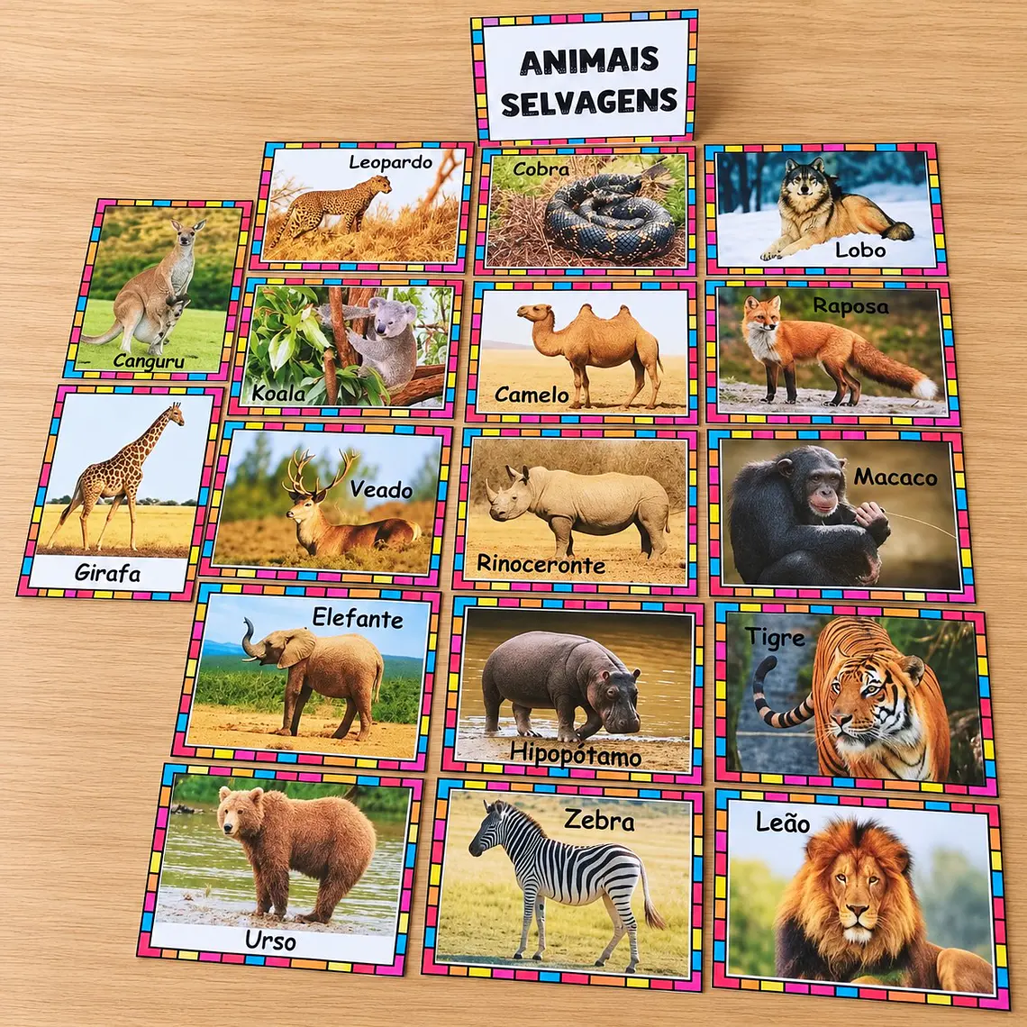 Atividade 091 - Cartões de Imagens Reais - PDF 2