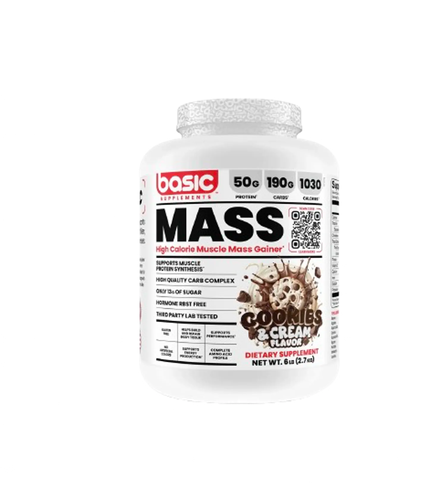 Mass Gainer Basic 6lb - Sabor Cookies and Cream 1