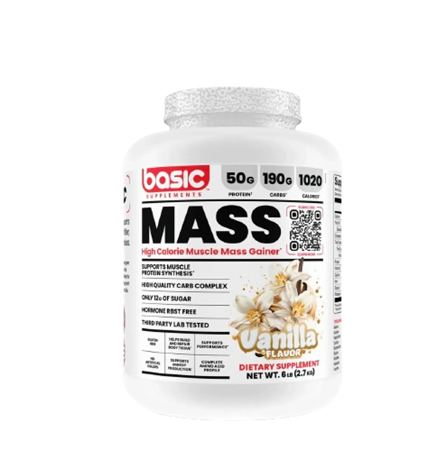 Mass Gainer Basic 6lb - Sabor Vainilla 1