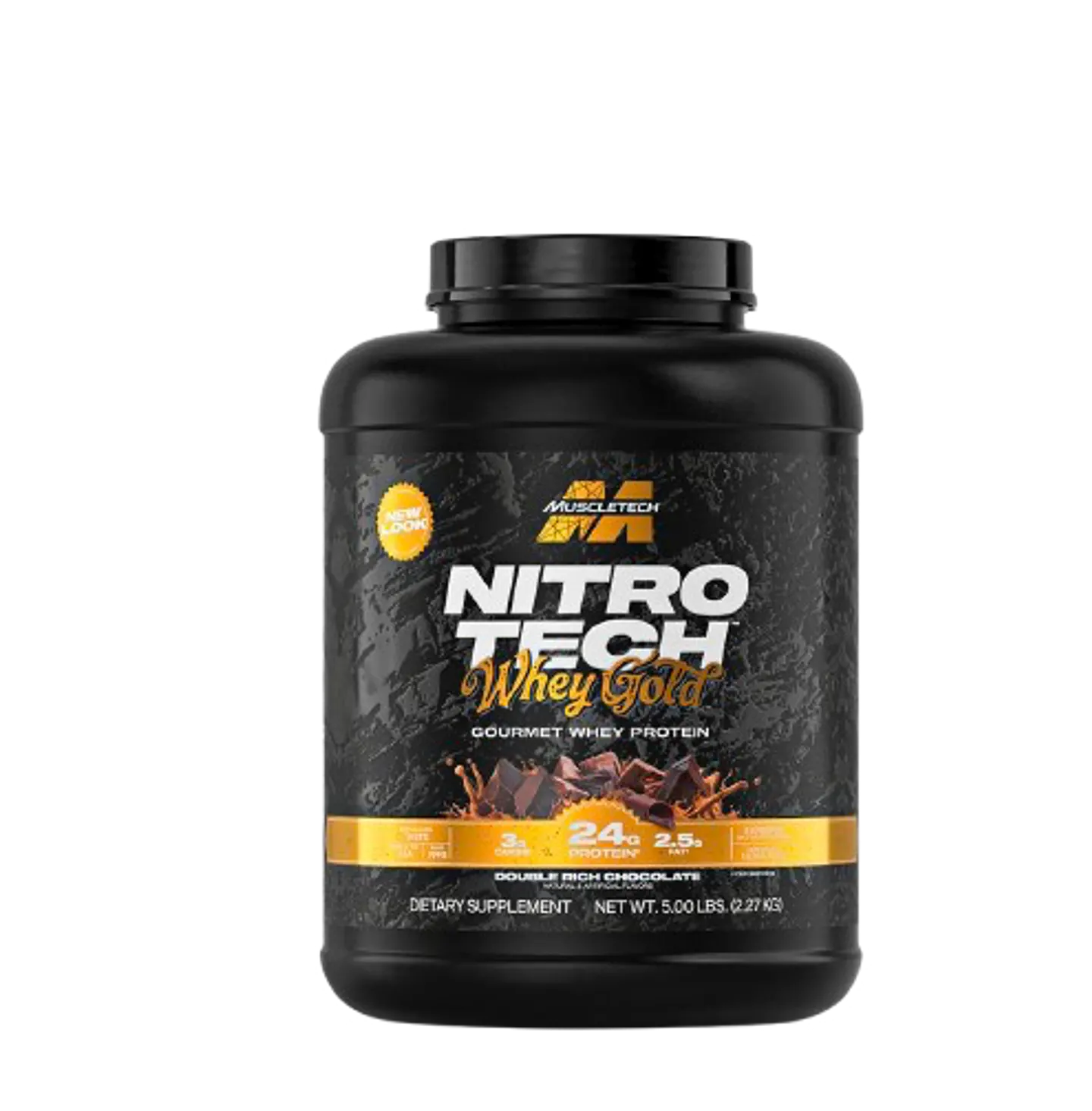 Proteína Whey MuscleTech Nitro-Tech Gold 5lb - Sabor Chocolate Doble 1