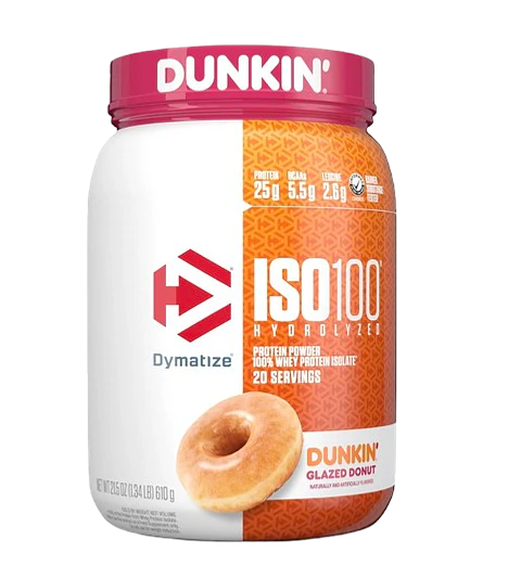 Proteína Isolada Dymatize ISO 100 1.4lb - Sabor Dunkin Glazed Donut