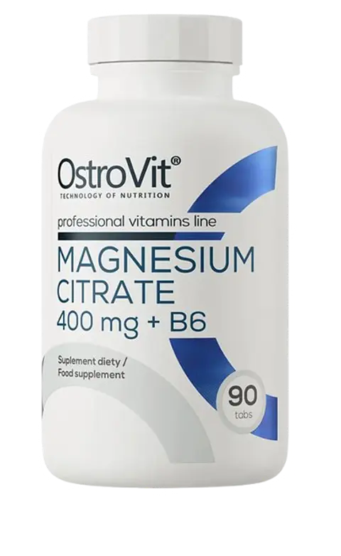 Magnesio Citrato 400mg + Vitamina B6 Ostrovit 90 Tabletas