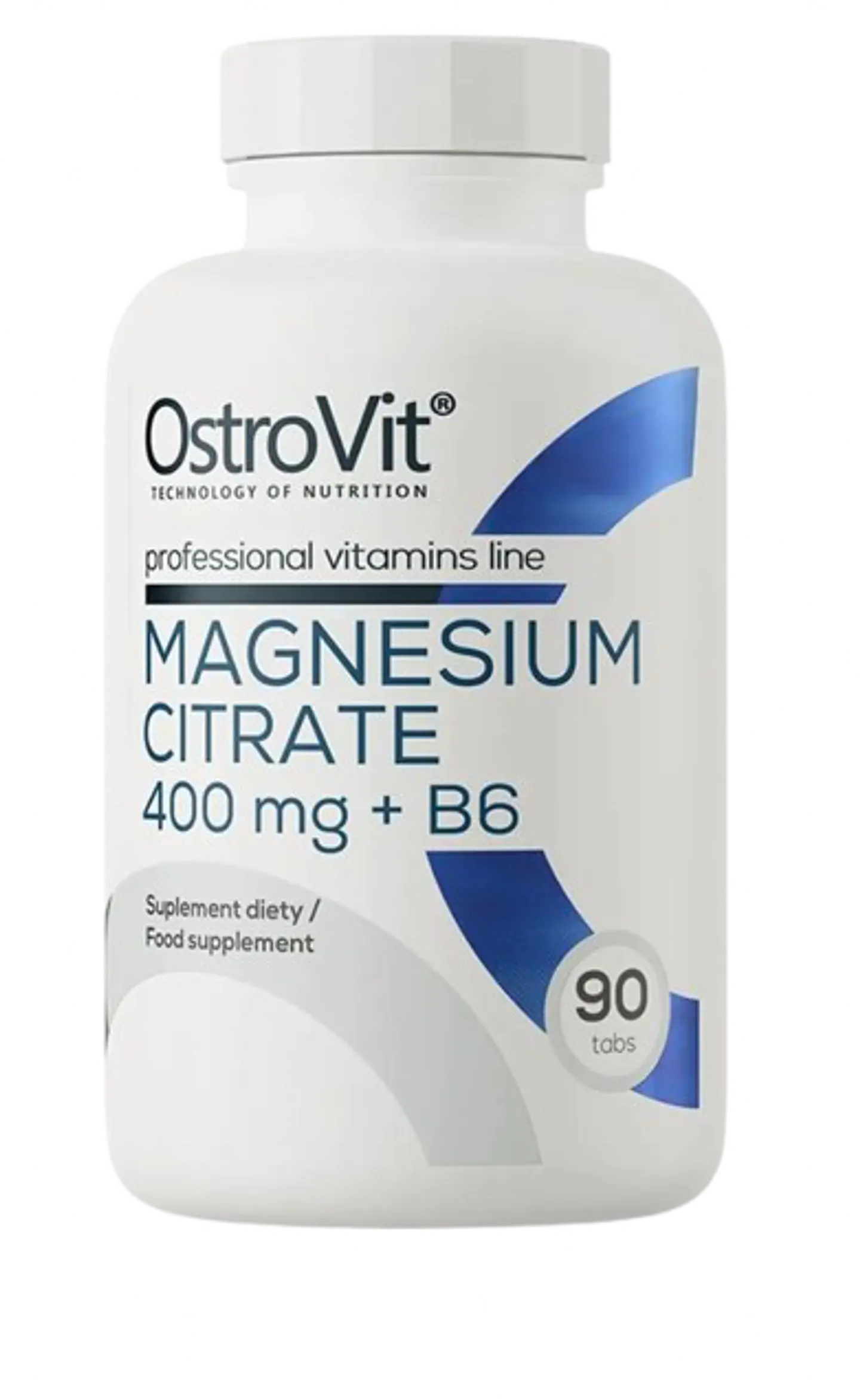 Magnesio Citrato 400mg + Vitamina B6 Ostrovit 90 Tabletas 1