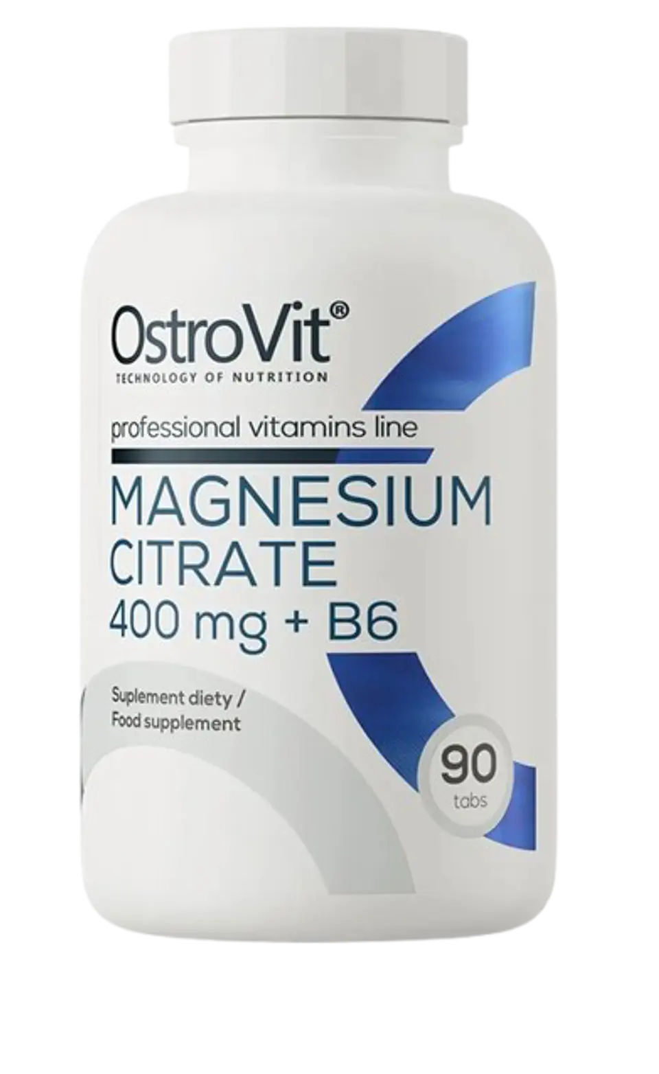 Magnesio Citrato 400mg + Vitamina B6 Ostrovit 90 Tabletas 1