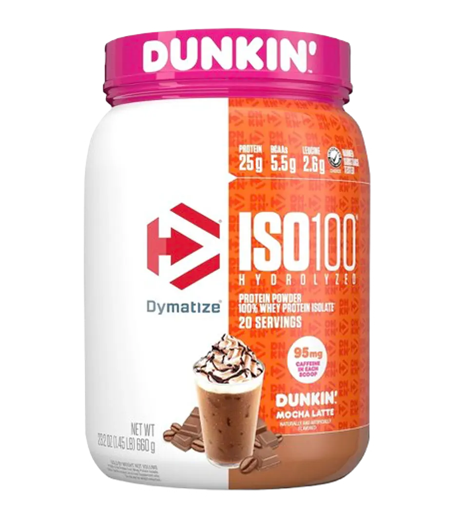 Proteína Isolada Dymatize ISO 100 1.4lb - Sabor Dunkin Mocha Latte 1