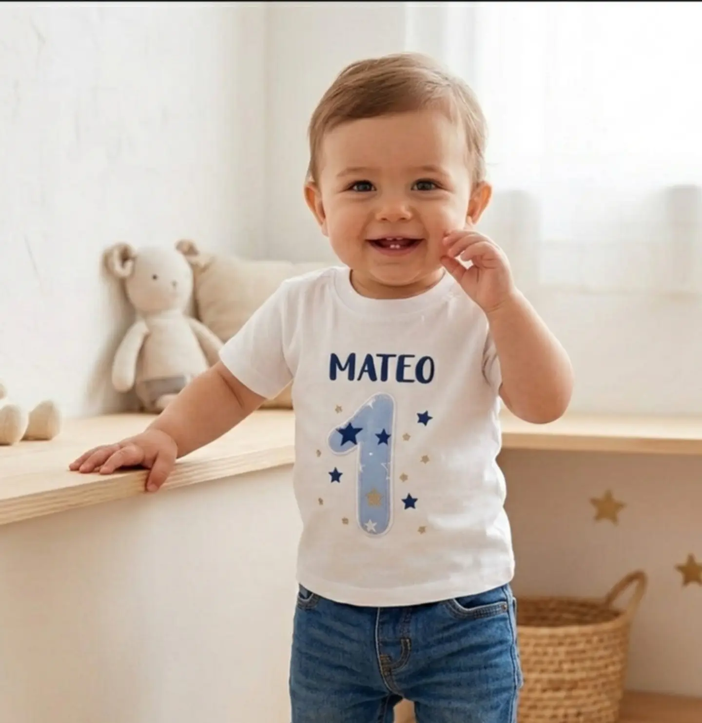 Camiseta cumpeaños Estrellas  1