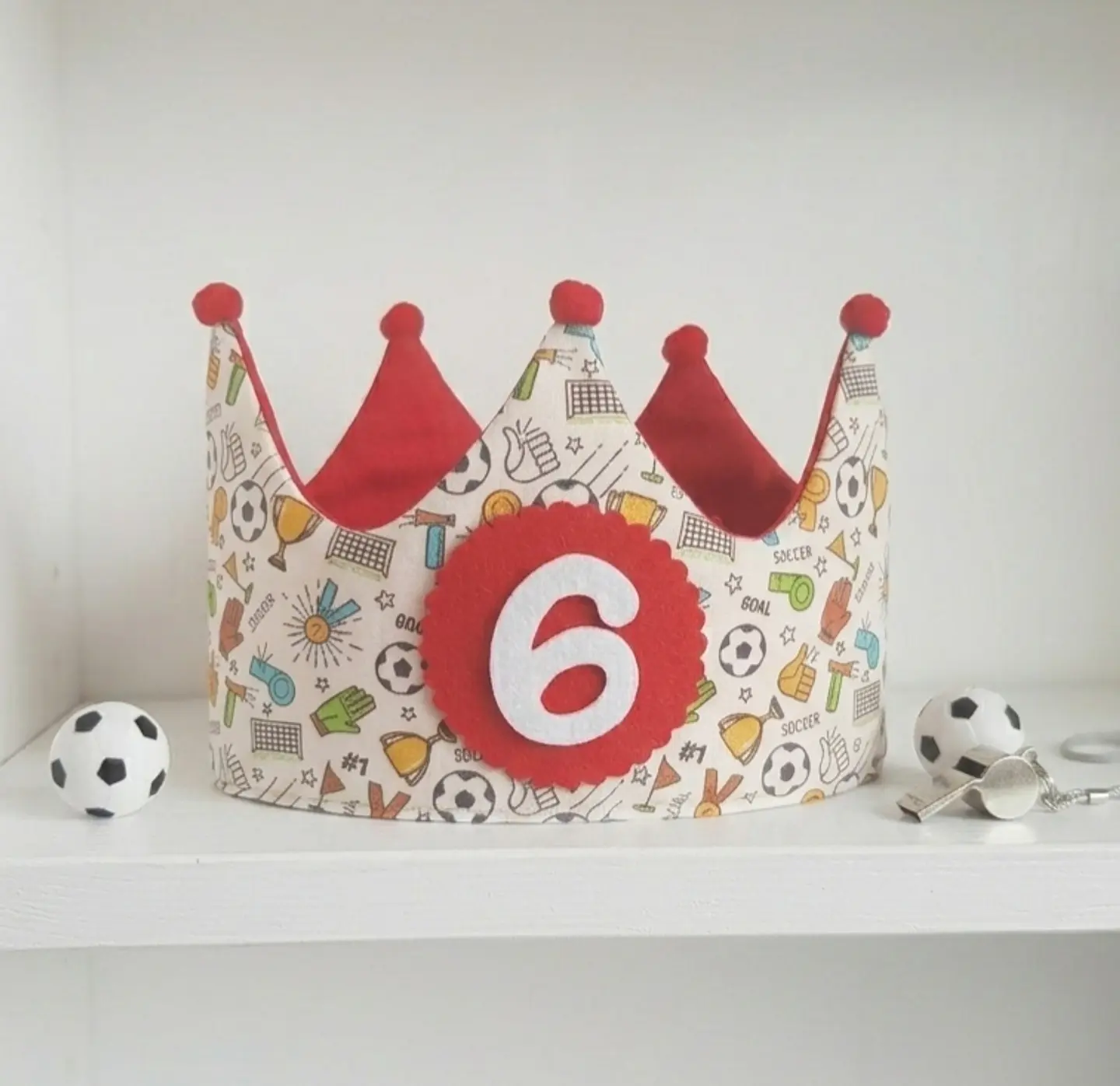Corona de cumpleaños Fútbol  1