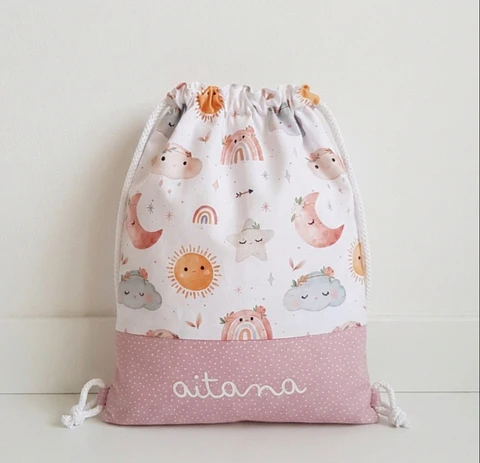 Bolsa muda merienda Arcoiris 