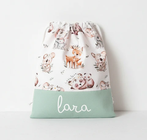 Bolsa muda merienda Animales adorables 