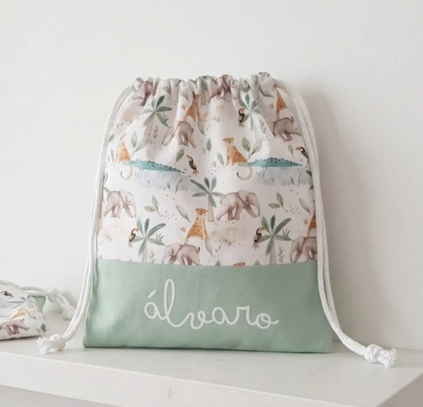 Bolsa muda merienda Animales de la selva 1