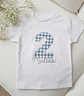Camiseta cumpeaños Vichy, varios colores - Miniatura 1