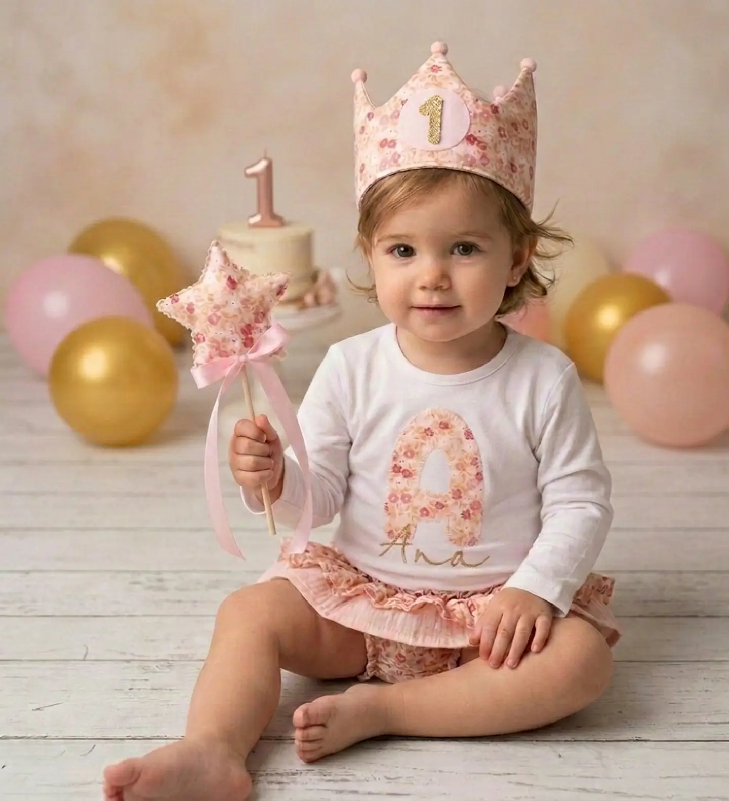  Conjunto cumpleaños Flores rosa 3