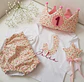  Conjunto cumpleaños Flores fucsia y rosa - Miniatura 1