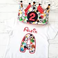  Conjunto corona de cumpleaños y camiseta Mickey - Miniatura 1