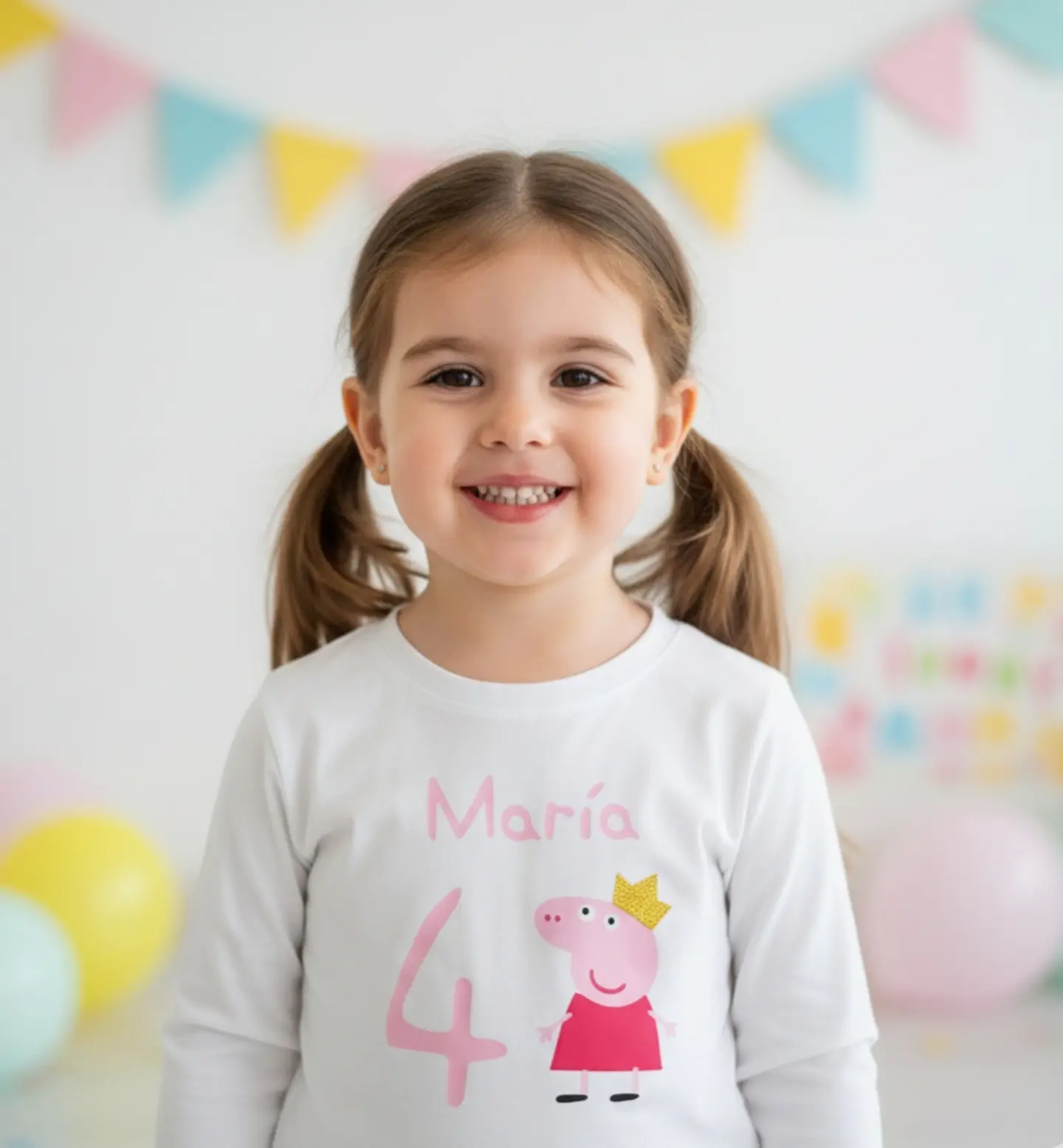 Camiseta cumpeaños Peppa pig 1