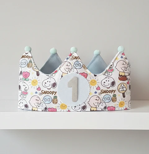Corona de cumpleaños Snoopy