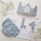 Conjunto cumpleaños Vichy azul - Miniatura 1
