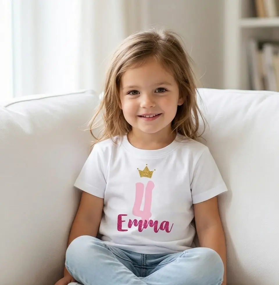 Camiseta cumpleaños rosa 1