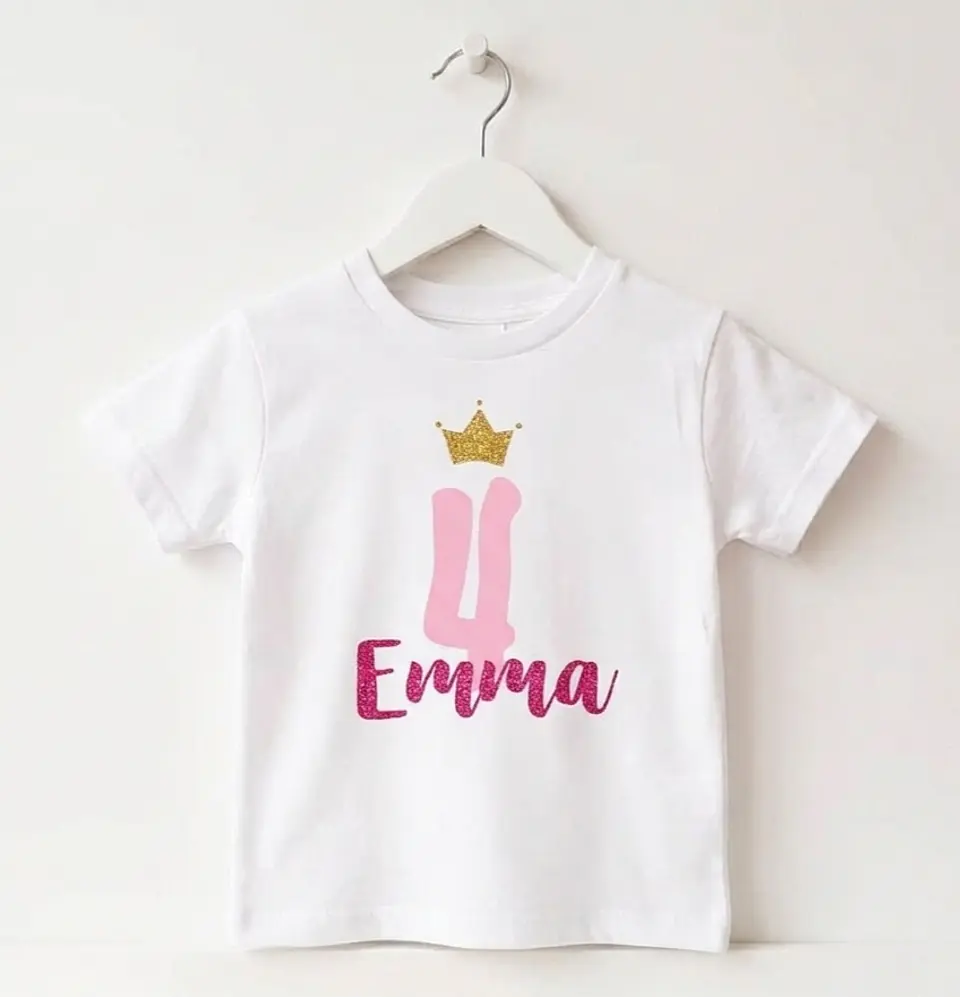Camiseta cumpleaños rosa 2
