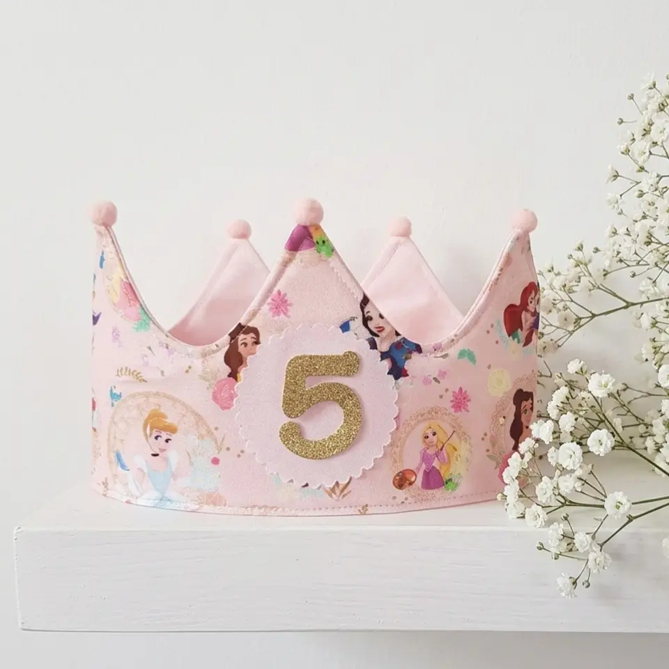 Corona de cumpleaños Princesas Disney  1