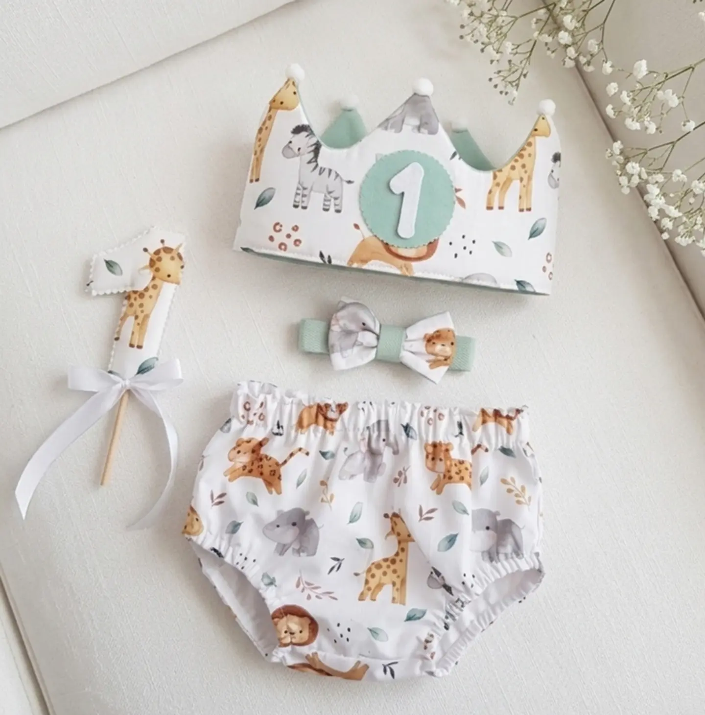  Conjunto sesión cumpleaños Animales de la selva 1