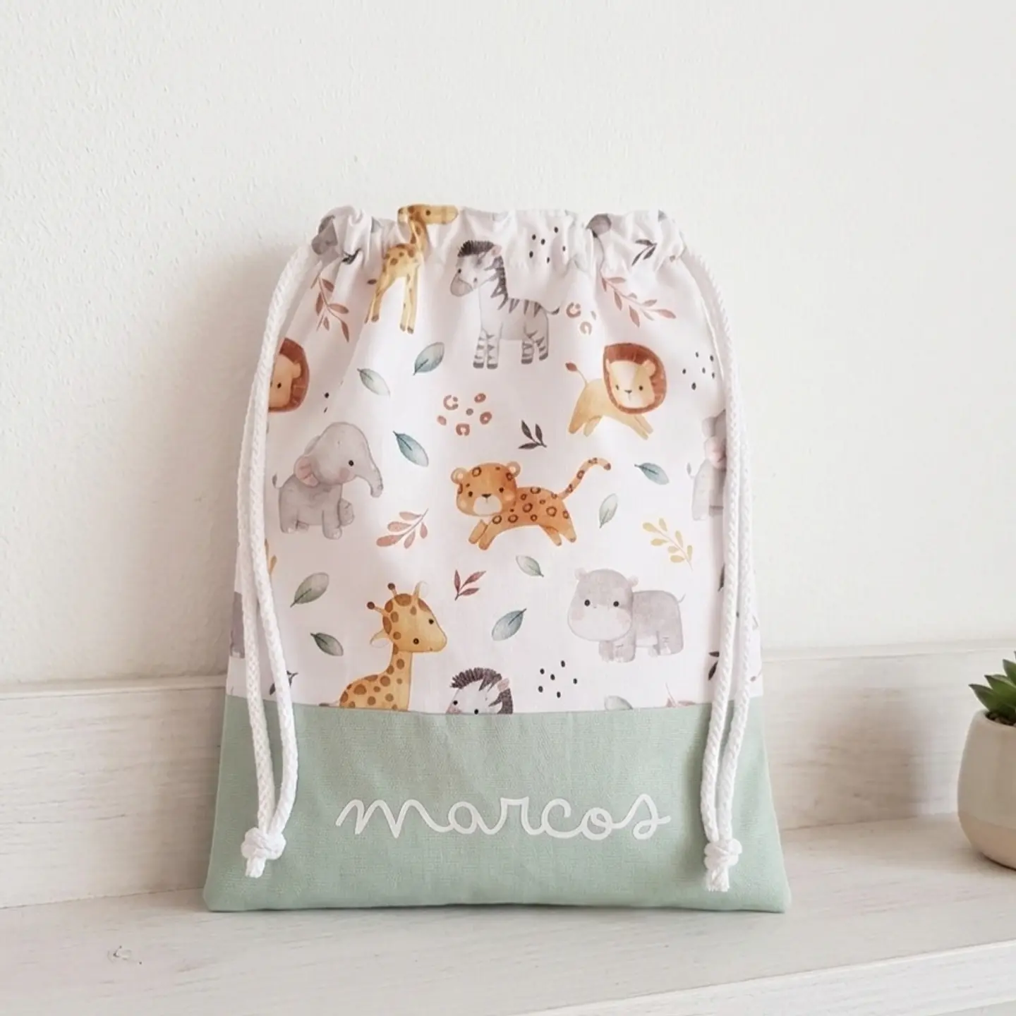 Bolsa muda merienda Animales de la selva  1