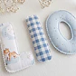 Guirnalda nombre bebé Animales y vichy azul - Miniatura 2