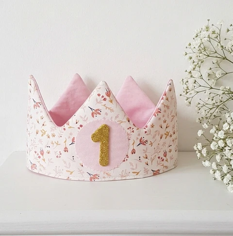 Corona de cumpleaños  Flores pastel